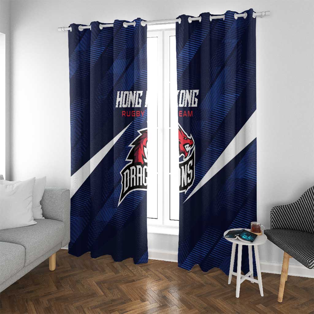 Hong Kong Rugby Window Curtain Dragons Go Champions