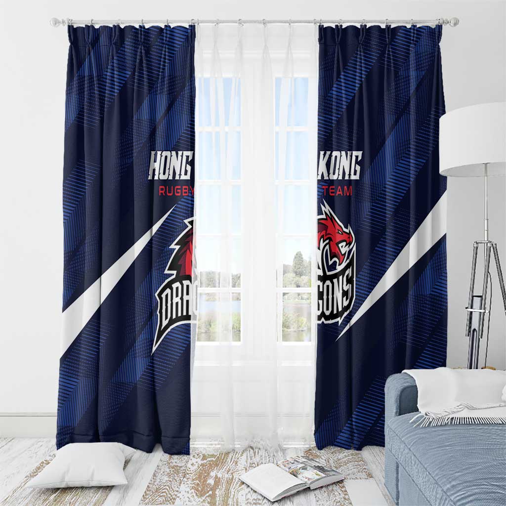 Hong Kong Rugby Window Curtain Dragons Go Champions