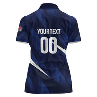 Custom Hong Kong Rugby Women Polo Shirt Dragons Go Champions