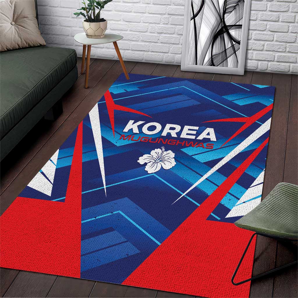 Korea Rugby Area Rug Mugunghwas Go Champions