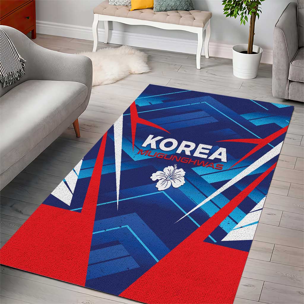 Korea Rugby Area Rug Mugunghwas Go Champions