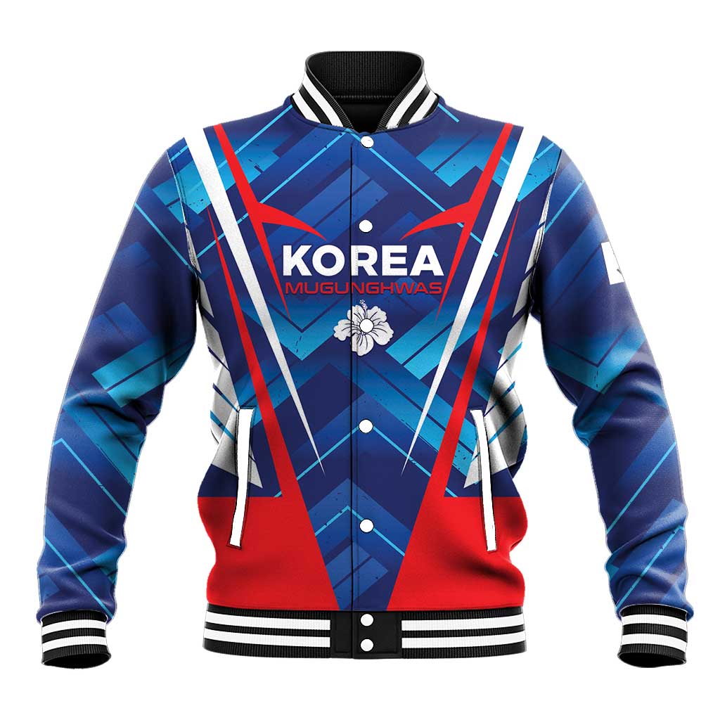 Custom Korea Rugby Baseball Jacket Mugunghwas Go Champions