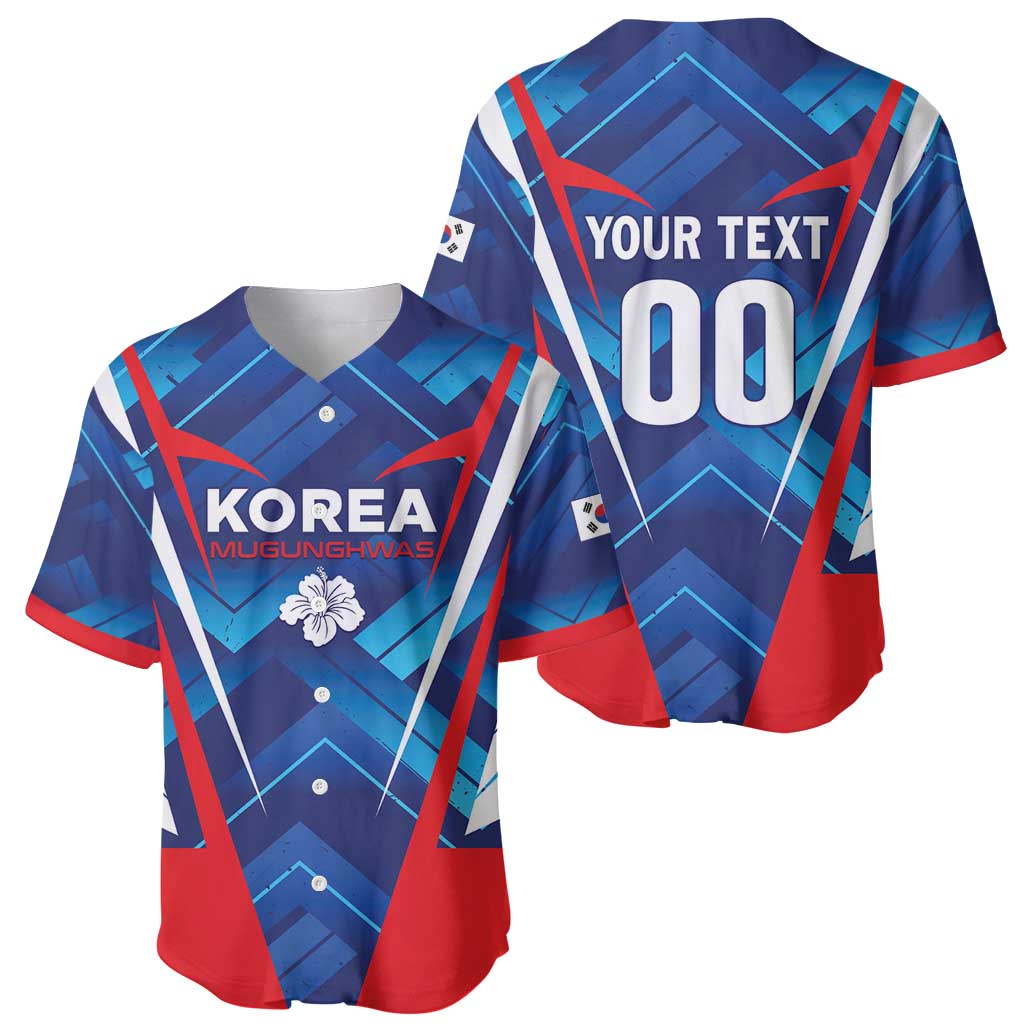 Custom Korea Rugby Baseball Jersey Mugunghwas Go Champions