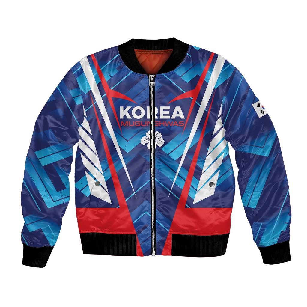 Custom Korea Rugby Bomber Jacket Mugunghwas Go Champions