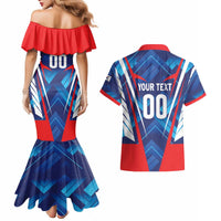 Custom Korea Rugby Couples Matching Mermaid Dress and Hawaiian Shirt Mugunghwas Go Champions