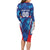 Custom Korea Rugby Family Matching Long Sleeve Bodycon Dress and Hawaiian Shirt Mugunghwas Go Champions