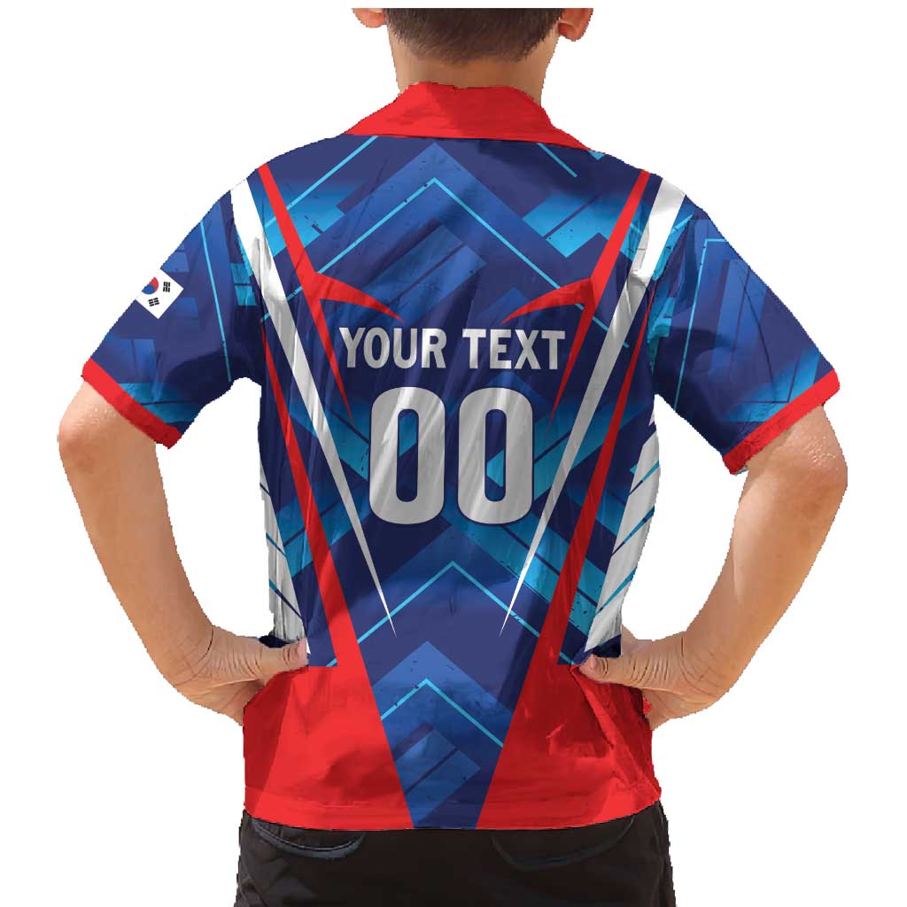 Custom Korea Rugby Family Matching Mermaid Dress and Hawaiian Shirt Mugunghwas Go Champions