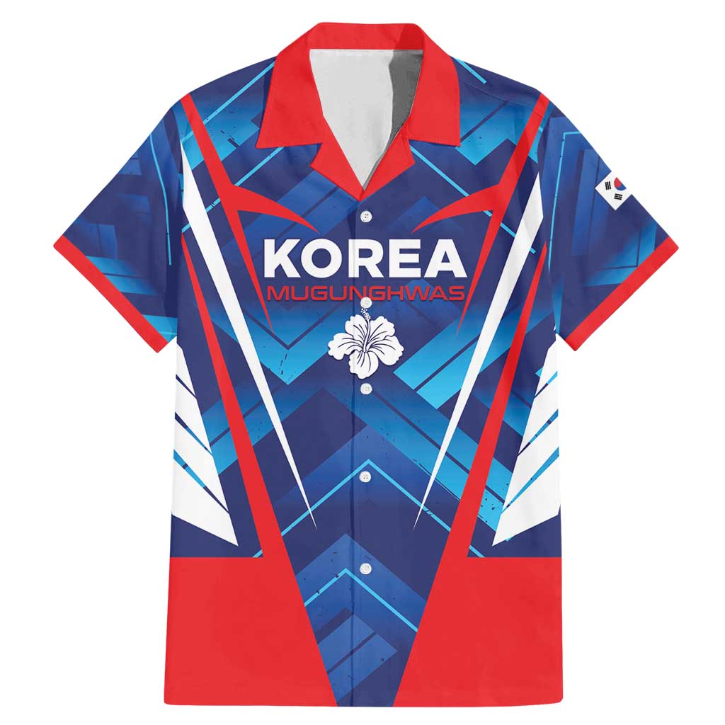 Custom Korea Rugby Family Matching Mermaid Dress and Hawaiian Shirt Mugunghwas Go Champions