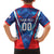 Custom Korea Rugby Family Matching Off The Shoulder Long Sleeve Dress and Hawaiian Shirt Mugunghwas Go Champions