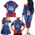 Custom Korea Rugby Family Matching Off The Shoulder Long Sleeve Dress and Hawaiian Shirt Mugunghwas Go Champions