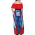 Custom Korea Rugby Family Matching Off Shoulder Maxi Dress and Hawaiian Shirt Mugunghwas Go Champions