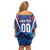 Custom Korea Rugby Family Matching Off Shoulder Short Dress and Hawaiian Shirt Mugunghwas Go Champions