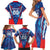 Custom Korea Rugby Family Matching Short Sleeve Bodycon Dress and Hawaiian Shirt Mugunghwas Go Champions