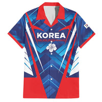 Custom Korea Rugby Family Matching Short Sleeve Bodycon Dress and Hawaiian Shirt Mugunghwas Go Champions