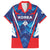 Custom Korea Rugby Family Matching Short Sleeve Bodycon Dress and Hawaiian Shirt Mugunghwas Go Champions