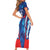 Custom Korea Rugby Family Matching Short Sleeve Bodycon Dress and Hawaiian Shirt Mugunghwas Go Champions