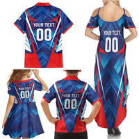 Custom Korea Rugby Family Matching Summer Maxi Dress and Hawaiian Shirt Mugunghwas Go Champions