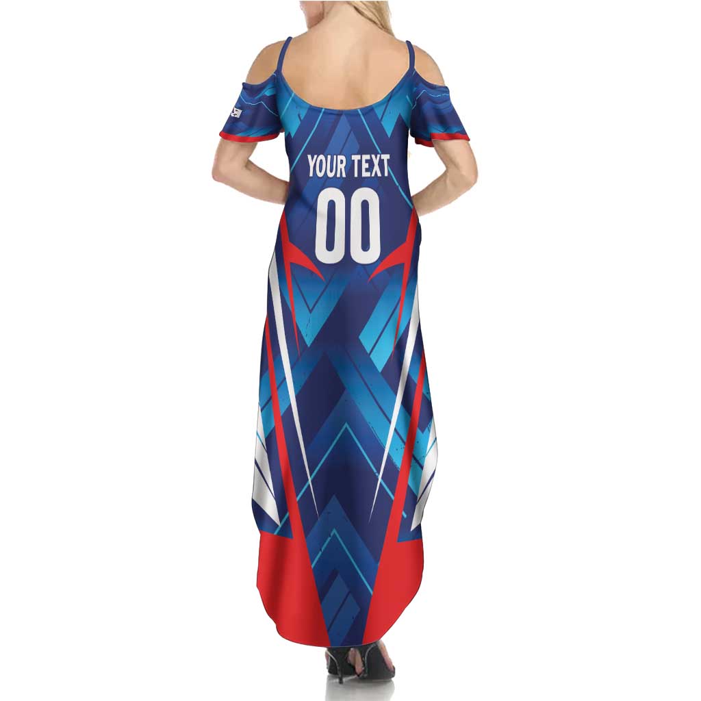 Custom Korea Rugby Family Matching Summer Maxi Dress and Hawaiian Shirt Mugunghwas Go Champions