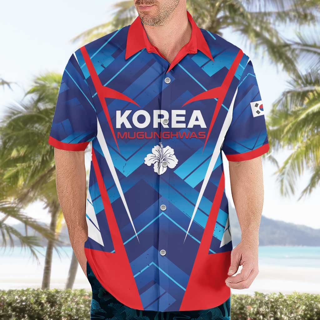 Custom Korea Rugby Hawaiian Shirt Mugunghwas Go Champions