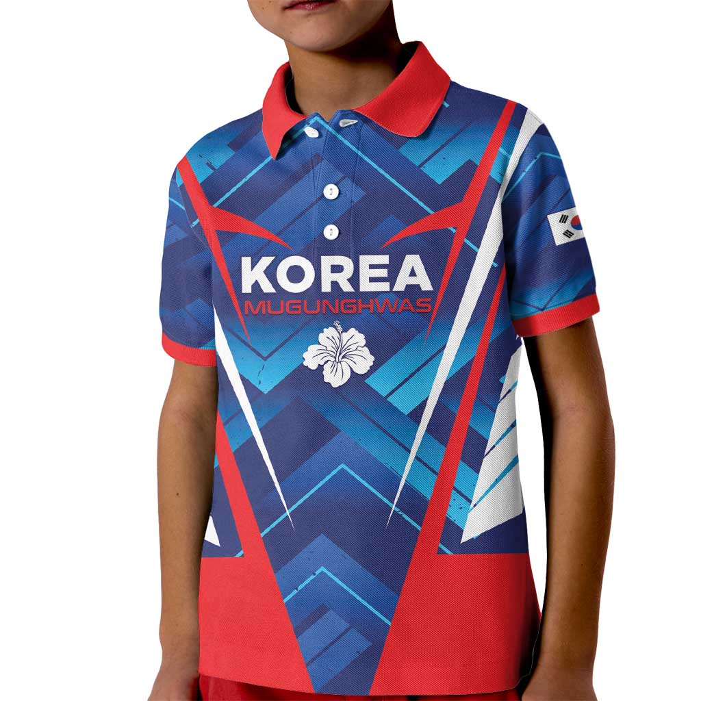 Custom Korea Rugby Kid Polo Shirt Mugunghwas Go Champions