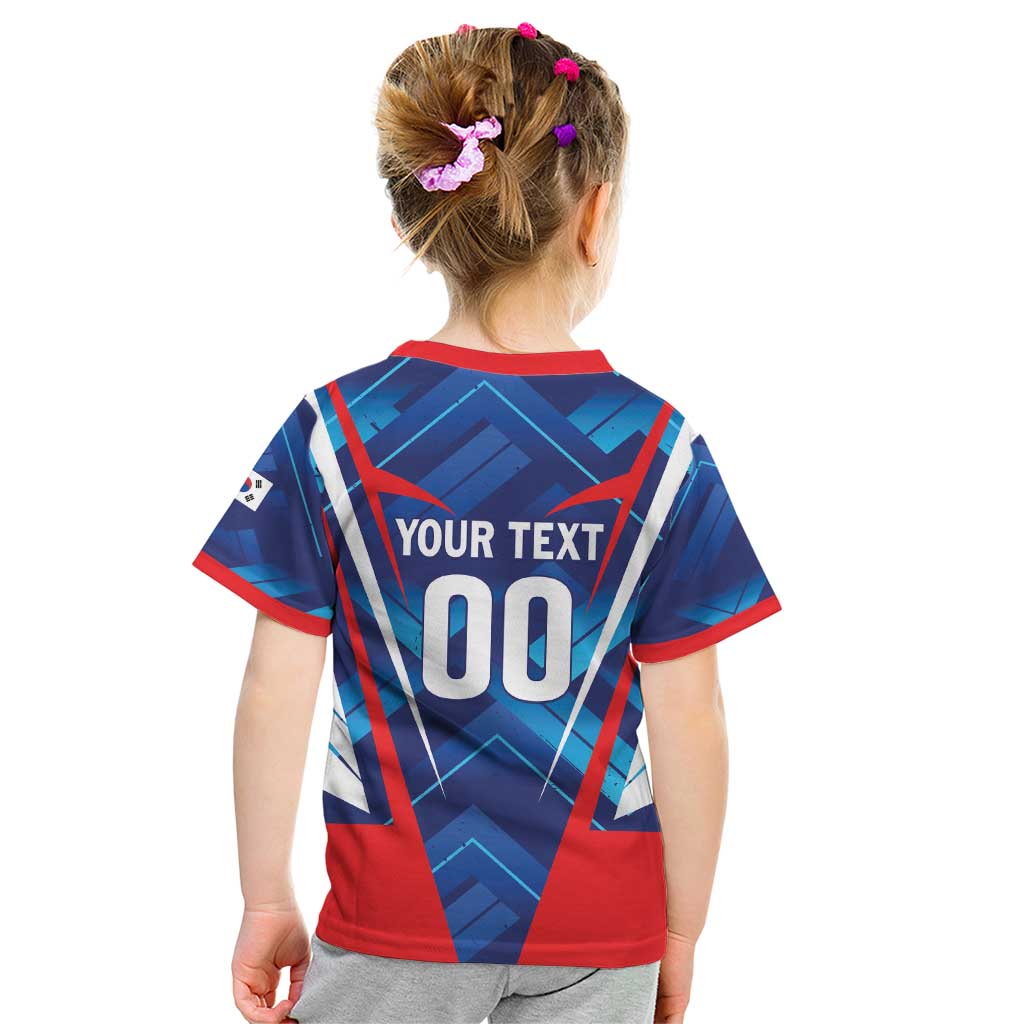 Custom Korea Rugby Kid T Shirt Mugunghwas Go Champions