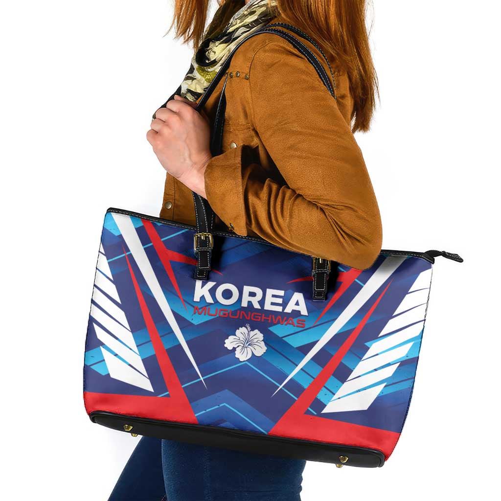 Korea Rugby Leather Tote Bag Mugunghwas Go Champions