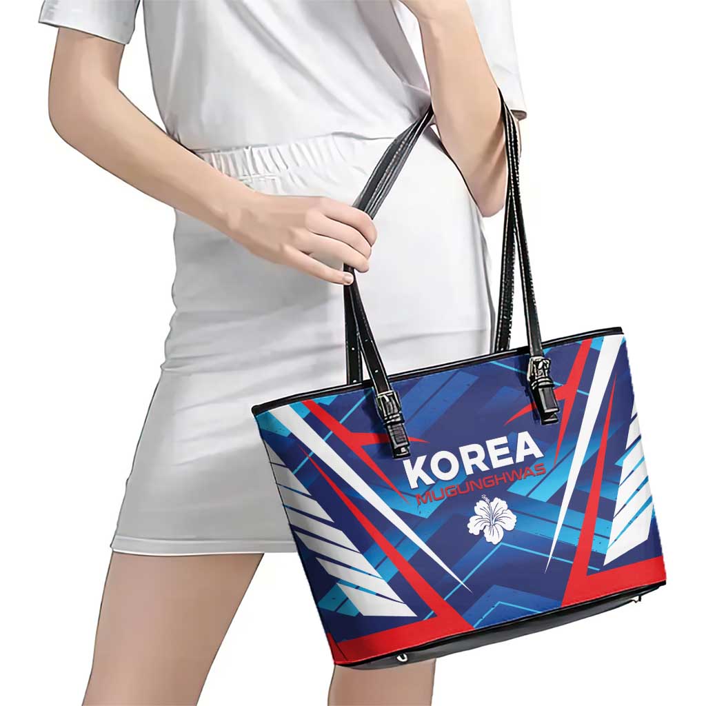 Korea Rugby Leather Tote Bag Mugunghwas Go Champions