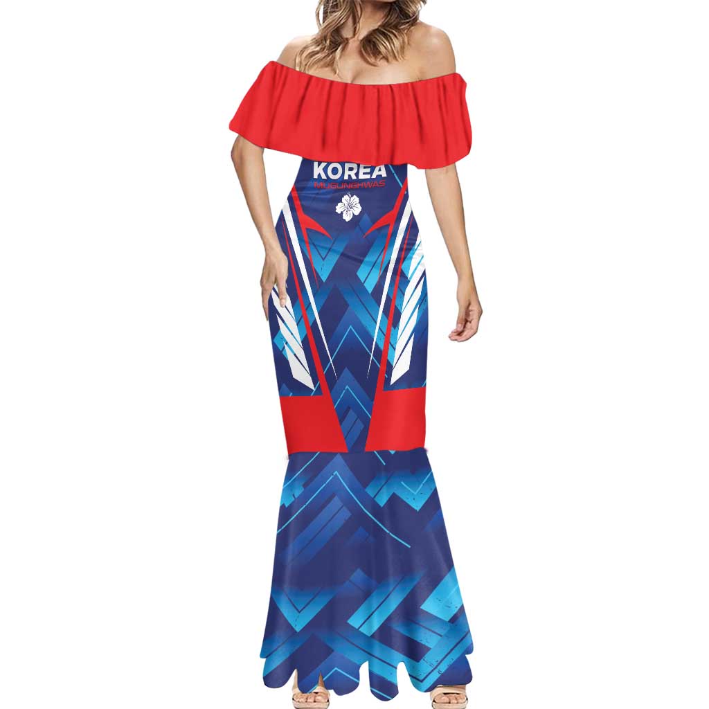 Custom Korea Rugby Mermaid Dress Mugunghwas Go Champions