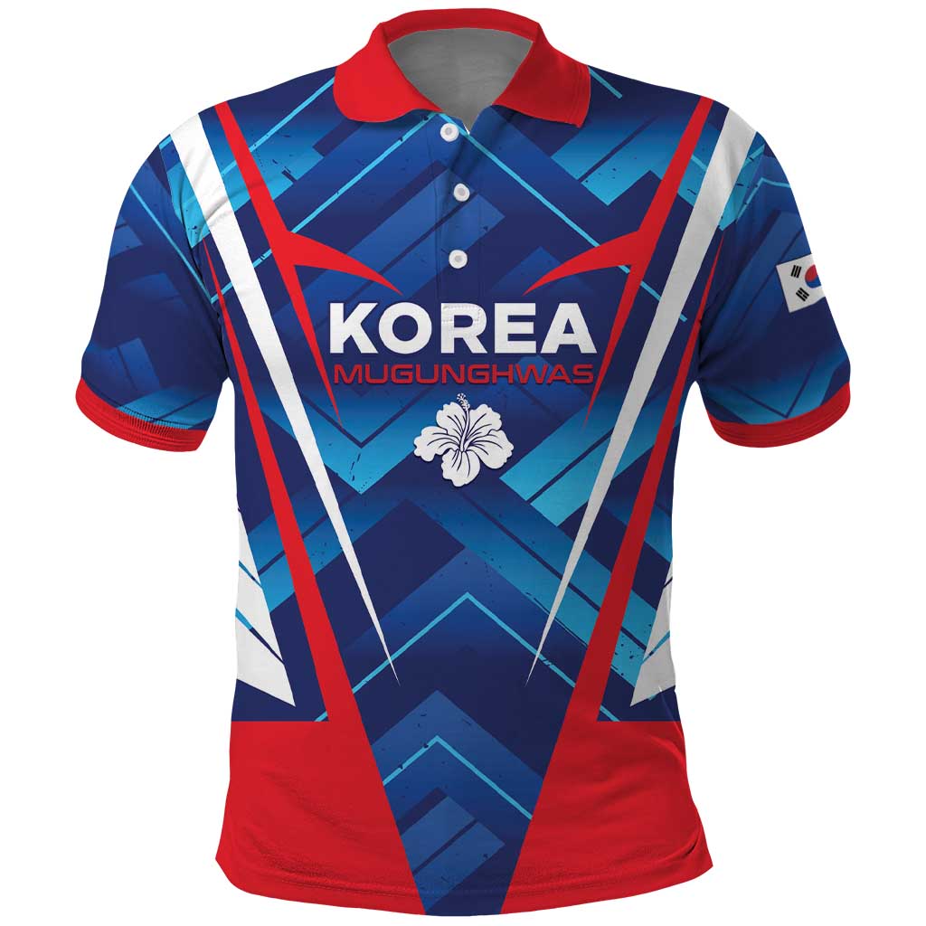 Custom Korea Rugby Polo Shirt Mugunghwas Go Champions