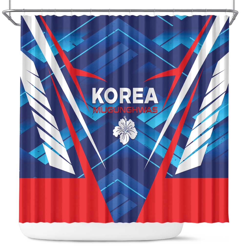 Korea Rugby Shower Curtain Mugunghwas Go Champions