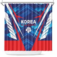 Korea Rugby Shower Curtain Mugunghwas Go Champions