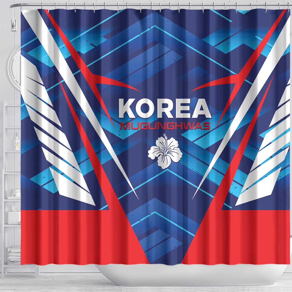 Korea Rugby Shower Curtain Mugunghwas Go Champions