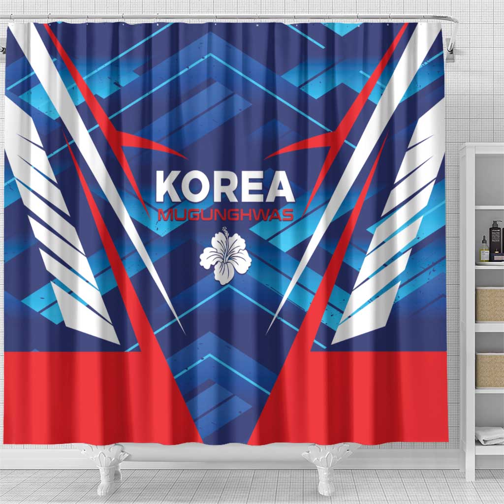 Korea Rugby Shower Curtain Mugunghwas Go Champions