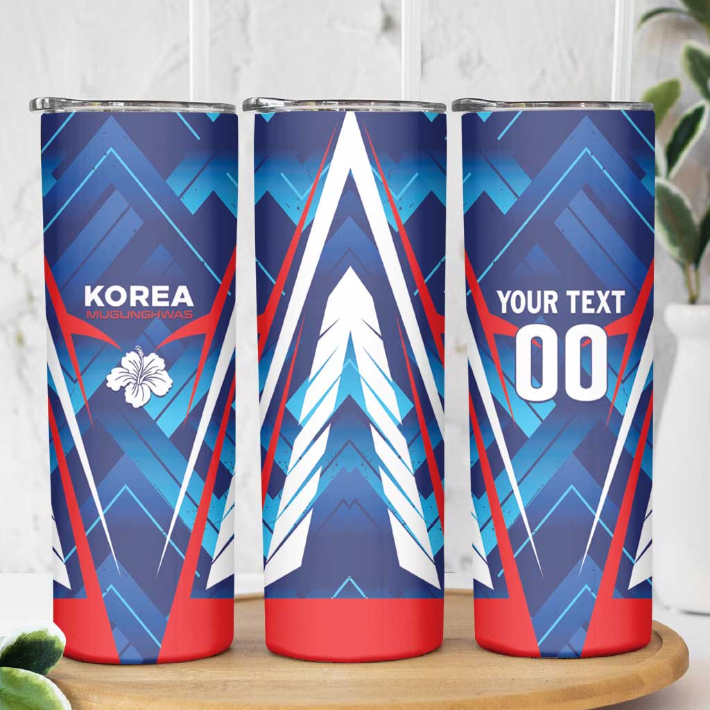 Custom Korea Rugby Skinny Tumbler Mugunghwas Go Champions