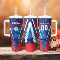 Custom Korea Rugby Tumbler With Handle Mugunghwas Go Champions