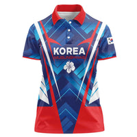 Custom Korea Rugby Women Polo Shirt Mugunghwas Go Champions