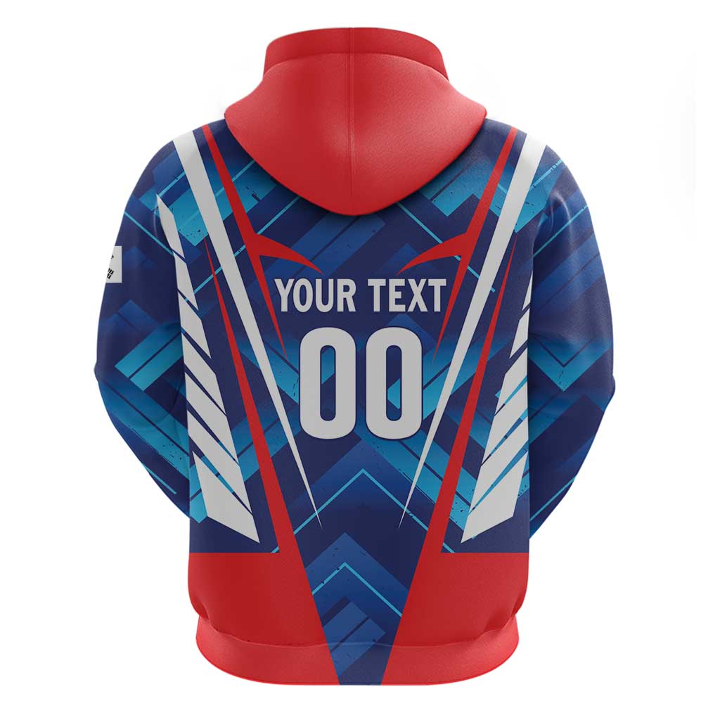 Custom Korea Rugby Zip Hoodie Mugunghwas Go Champions