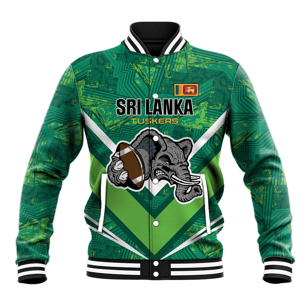 Custom Sri Lanka Rugby Baseball Jacket Tuskers Go Champions