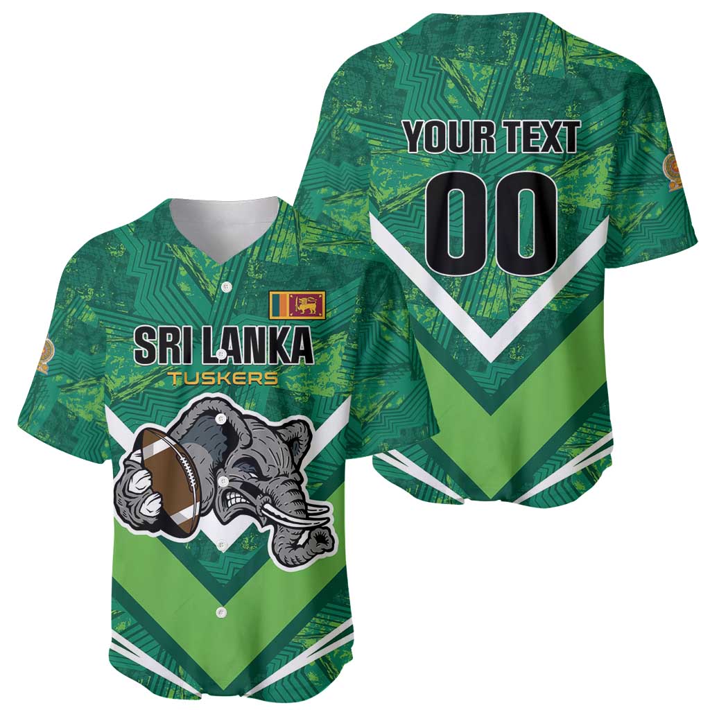 Custom Sri Lanka Rugby Baseball Jersey Tuskers Go Champions