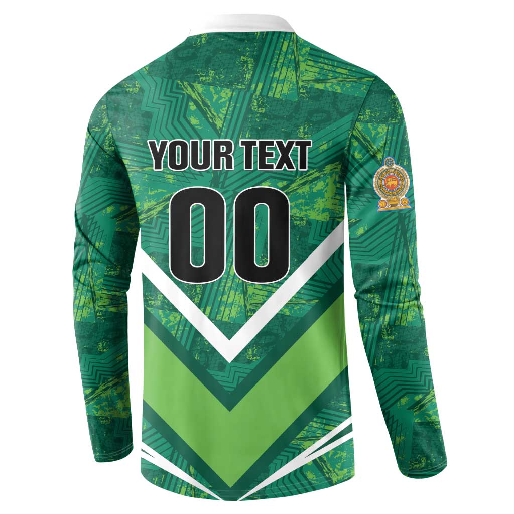 Custom Sri Lanka Rugby Button Sweatshirt Tuskers Go Champions