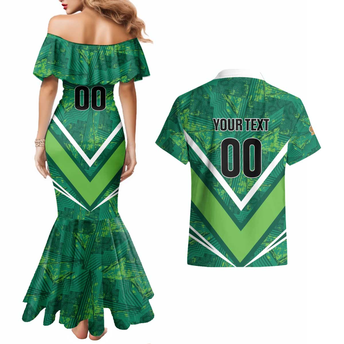 Custom Sri Lanka Rugby Couples Matching Mermaid Dress and Hawaiian Shirt Tuskers Go Champions
