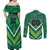 Custom Sri Lanka Rugby Couples Matching Off Shoulder Maxi Dress and Long Sleeve Button Shirt Tuskers Go Champions