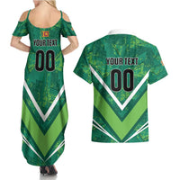 Custom Sri Lanka Rugby Couples Matching Summer Maxi Dress and Hawaiian Shirt Tuskers Go Champions