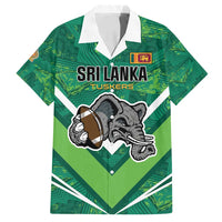 Custom Sri Lanka Rugby Family Matching Long Sleeve Bodycon Dress and Hawaiian Shirt Tuskers Go Champions
