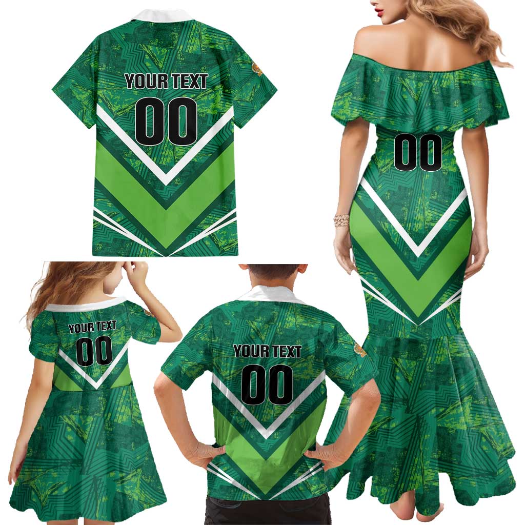 Custom Sri Lanka Rugby Family Matching Mermaid Dress and Hawaiian Shirt Tuskers Go Champions