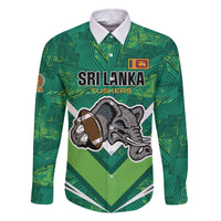 Custom Sri Lanka Rugby Family Matching Off The Shoulder Long Sleeve Dress and Hawaiian Shirt Tuskers Go Champions