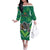 Custom Sri Lanka Rugby Family Matching Off The Shoulder Long Sleeve Dress and Hawaiian Shirt Tuskers Go Champions