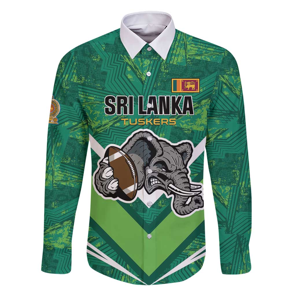 Custom Sri Lanka Rugby Family Matching Off Shoulder Maxi Dress and Hawaiian Shirt Tuskers Go Champions