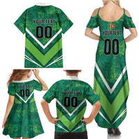 Custom Sri Lanka Rugby Family Matching Summer Maxi Dress and Hawaiian Shirt Tuskers Go Champions