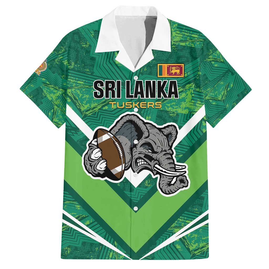 Custom Sri Lanka Rugby Family Matching Summer Maxi Dress and Hawaiian Shirt Tuskers Go Champions